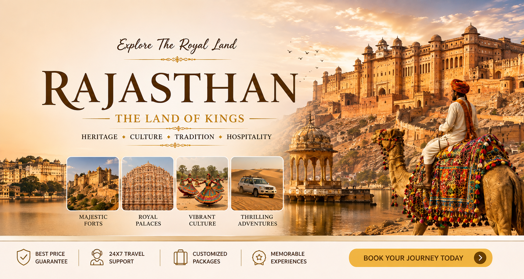 Rajasthan Tour: Explore the Royal Heritage, Culture & Beauty of Rajasthan